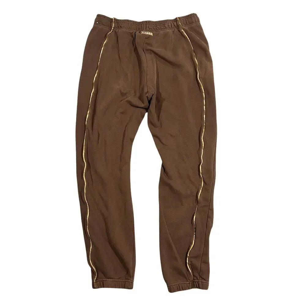 Y2K Nike Air Mid Rise Sweatpants Womens Large Brown Joggers (33x28) Standard Fit
